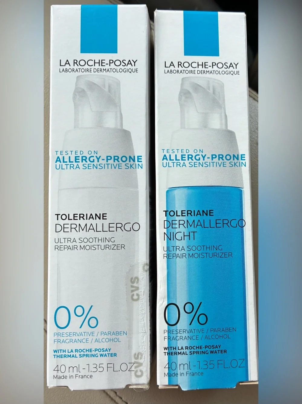 La Roche-Posay Toleriane Dermallergo Day + Night Moisturizer Set 2pc